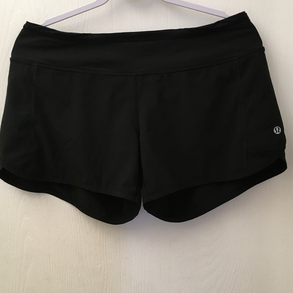 lululemon athletica Black Athletic Running Shorts